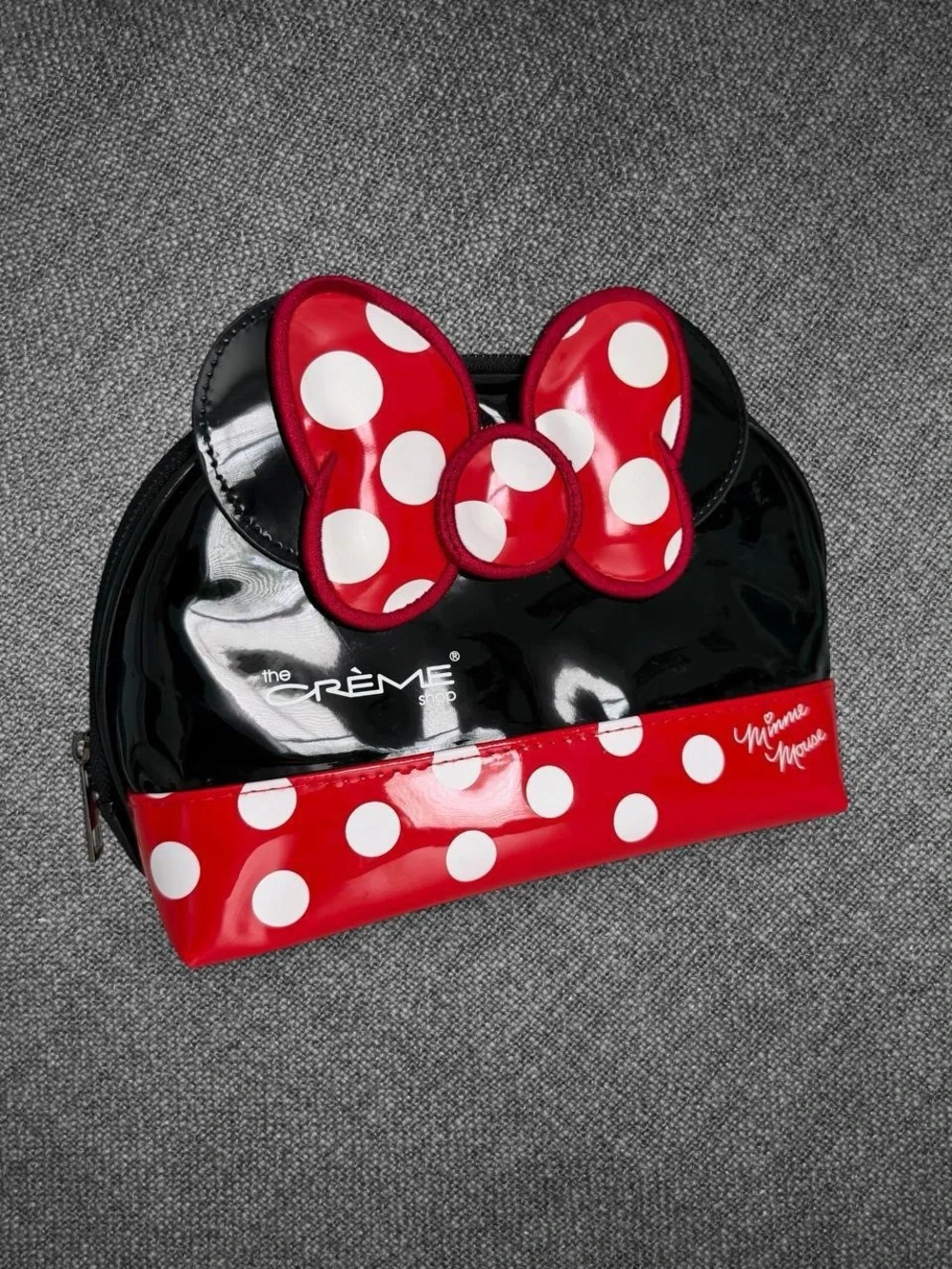 The Creme Shop Disney Minnie Mouse Bow Cosmetic Makeup Bag
